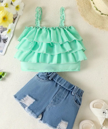 CJ SHORT JEAN BL BOLEROS VERDE