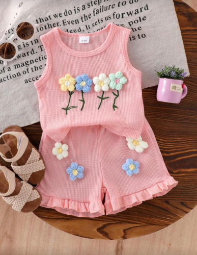 CJ ROSADO HILOS PANTALOMETA FLORES