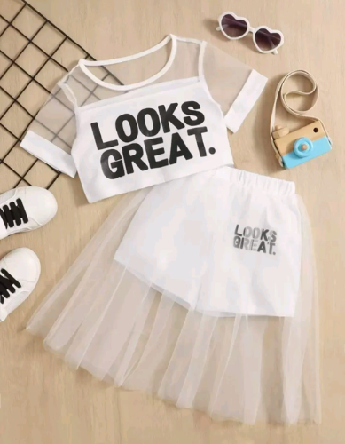 FALDA SHORT TULL /BL LOOK GREAT