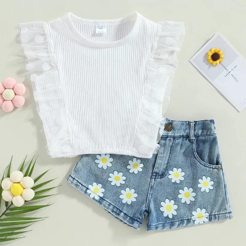 SHORT MARGARITA /BLUSA BLANCA