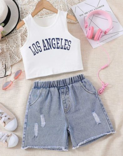 CJ SHORT JEAN BLUSA LOS ANGELES