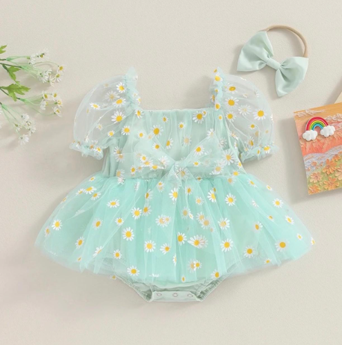 BODY VESTIDO MENTA MARGARITAS