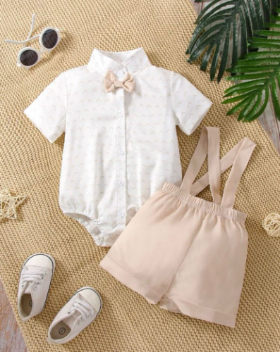 CJ BODY BLANCO SHORT BEIGE TIRANTAS