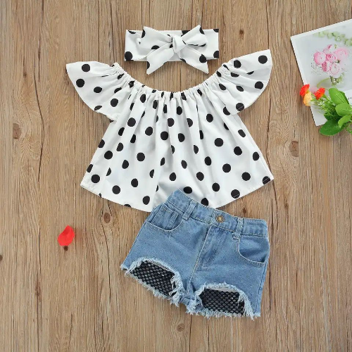 CJ SHORT JEAN CON MALLA BLUSA PUNTOS