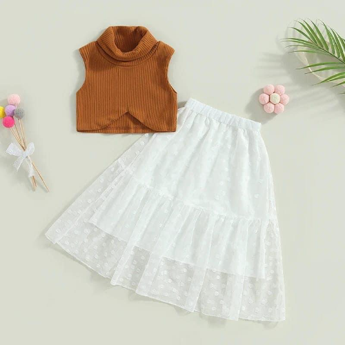 FALDA BLANCA /TOP CAFE