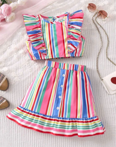 CJ FALDA TOP RAYA COLORES