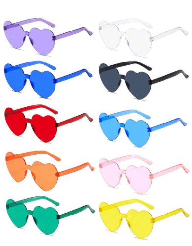 GAFAS CORAZÓN TRANSLUCIDAS