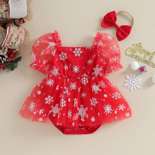 BODY VESTIDO NAVIDEÑO ROJO