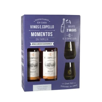 Pack E.Copello Rose + vasos