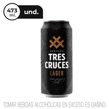 Tres cruces Lager 473 ml