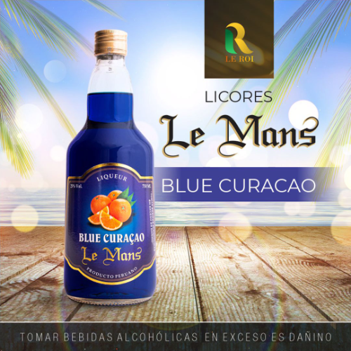 Blue Curacao Le Mans 750 ml