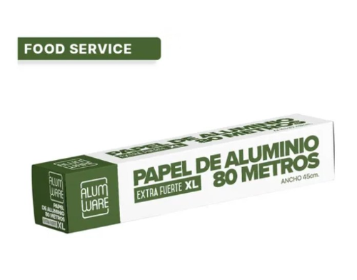 PAPEL ALUMINIO MULTIUSO 80m x40