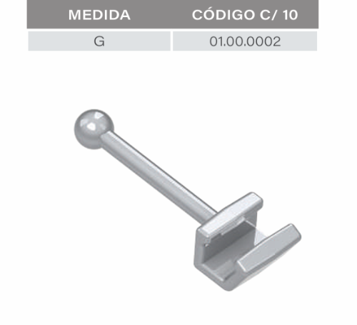 Gancho de bola grande, 10 unds, Aditek 01.00.0002