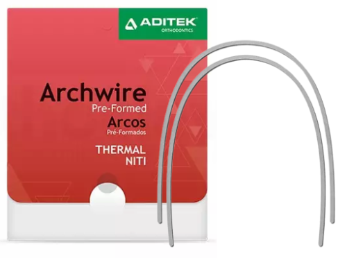 Arcos Ni Ti Termicos, .016 x .022 inferior, Aditek 09.16.0662