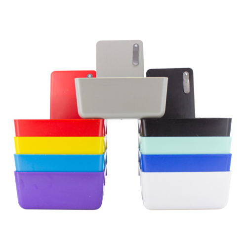 Cajas plásticas para trabajos de laboratorio, colores variados