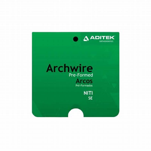 Arcos NITI 21x25 superior, paquete de 10 unds, Aditek 09.15.0525