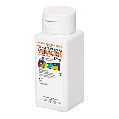 Acrilico Veracril termopolimerizable #65, 125g, New Stetic