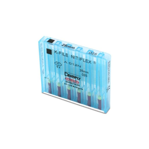 Limas K-File Nitiflex 25mm #25, 6 unds, Dentsply