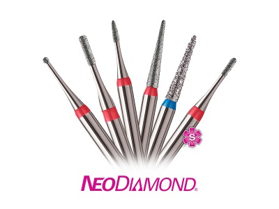 Fresa de diamante #2137C, alta velocidad, Microcopy