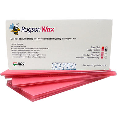Cera rosada, 1/2lb, Rogson Wax, MDC Dental