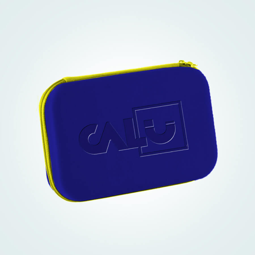 Kit académico Calu, color azul, con estuche