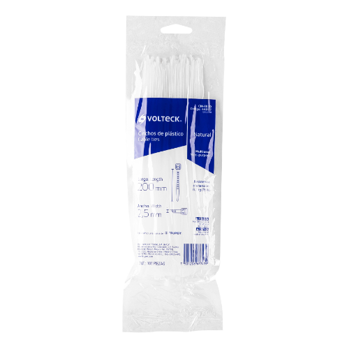 Cincho Blanco 200mmx2.5mm 44302 Volteck