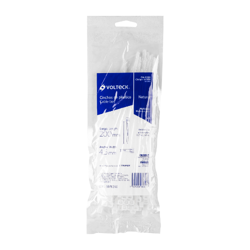 Cincho Blanco 250mmx4.5mm 44306 Volteck