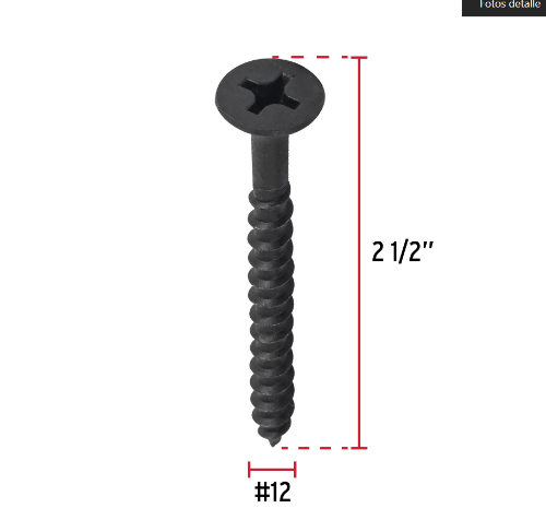 Pija 12x2-1/2" Negra Pieza 48700 Fiero