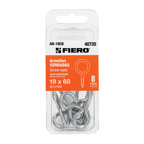 Blister Con 8 Armellas Cerradas de 19x60 40720 Fiero
