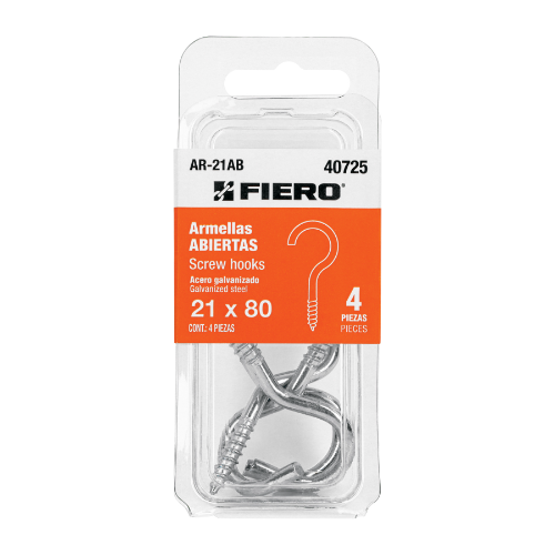 Blister Con 4 Armellas Abiertas 21x80 40725 Fiero