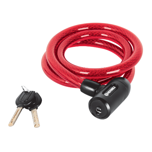 Candado De Cable Con Llave 15mm x 1.20m  43920 Hermex