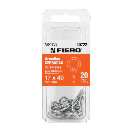 Blister Con 20 Armellas Cerradas de 17x40 40722 Fiero