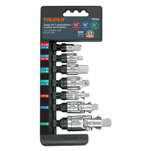 Juego de adaptadores y nudos universales 7 piezas 17844 Truper