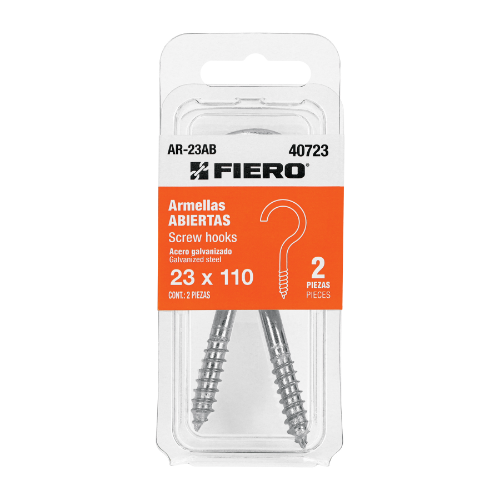 Blister Con 2 Armellas Abiertas 23x110 40723 Fiero