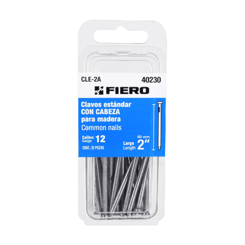 Clavo 2" Std C/Cabeza Para Madera Blister 40230 Fiero