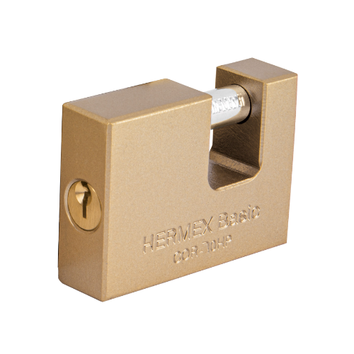 Candado Para Cortina AntiPalanca 70mm Cuerpo De Hierro 23540 Hermex