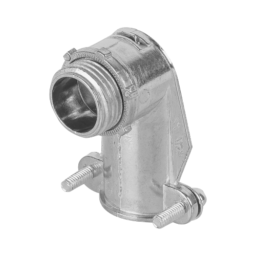 Conector Curvo 1/2" Para Tubo Flexible Metalico 47343 Volteck