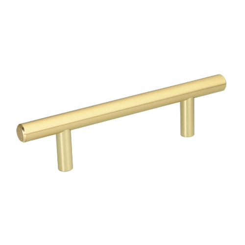 Jaladera De Acero Laton Brillante 96mm Linea Cilindro 43830 Hermex