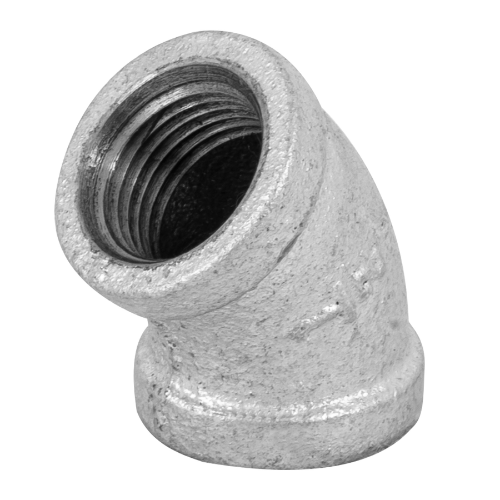 Codo Galvanizado 1/2"x45