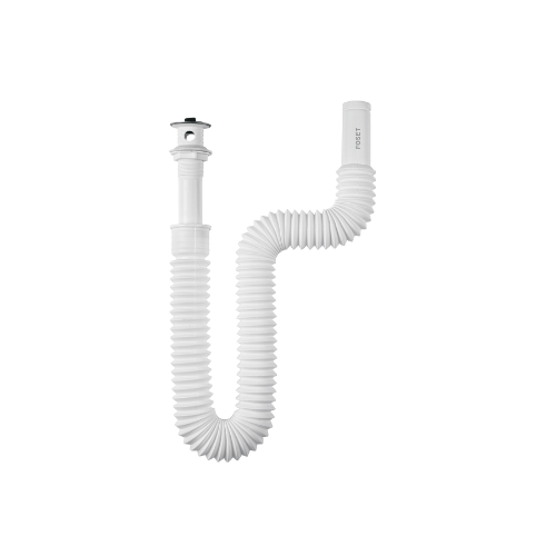 Cespol Flexible Para Lavabo 90 cm Arillo Metalico 45318 Foset
