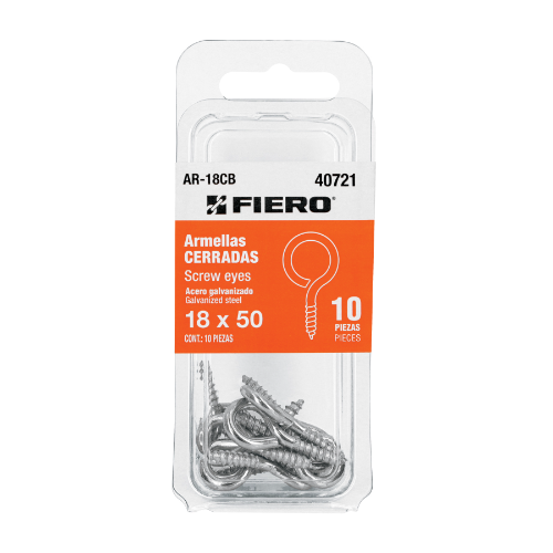 Blister Con 10 Armellas Cerradas de 18x50 40721 Fiero