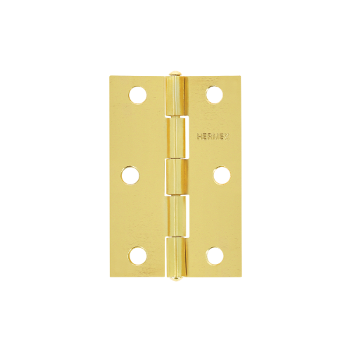 Bisagra De Acero Rectangular Latonado 2-1/2" 43195 Hermex