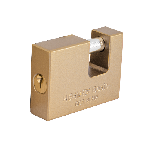 Candado Para Cortina AntiPalanca 60mm Cuerpo De Hierro 22516 Hermex