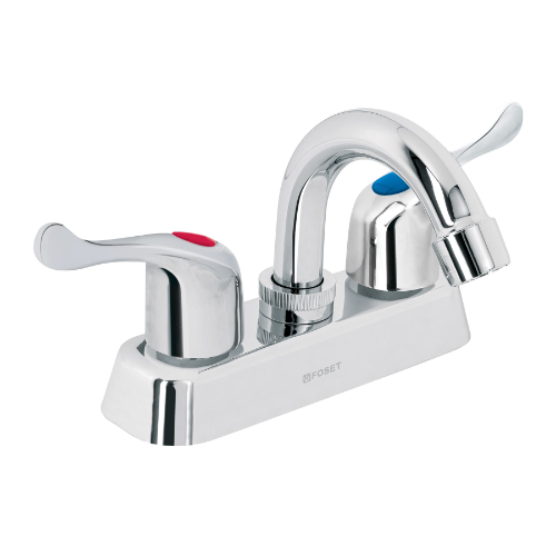 Mezcladora Para Lavabo ABS Cuello Curvo Maneral Palanca 45512 Foset Basic
