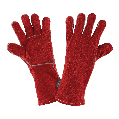 Guante Rojo De Carnaza Para Soldador 19458 Truper