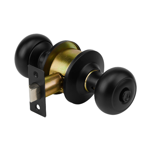 Cerradura Oval Baño Negro Mate 47914 Hermex
