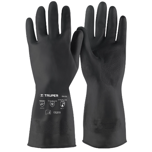 Guantes De Latex Puño Largo Para Pintar Talla M 14266 Truper
