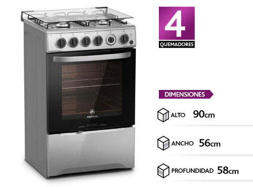 Cocina a gas mademsa 4 platos 795 XF