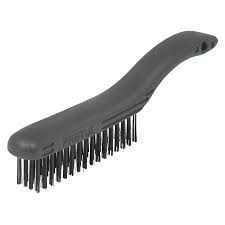 Cepillo de alambre, cerdas acero carbono, 64 pinceles, pretul