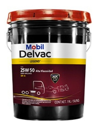 CUBETA MOBIL 20w-50 ROJA